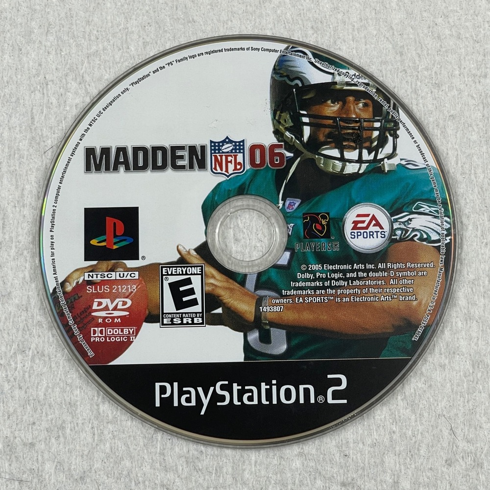 EA Sports Madden NFL 06 PlayStation 2 Multicolor Sports Retro Video Game Disc